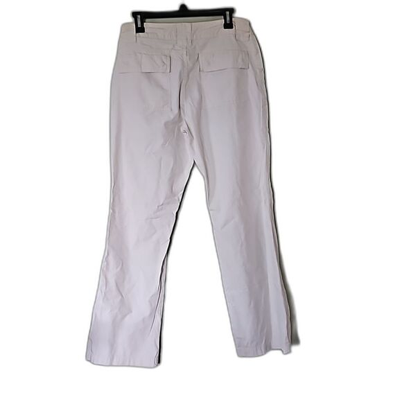 a.n.a Womens Cream Lightweight Wide Leg Pants Size 10 Pockets Summer - Picture 1 of 11